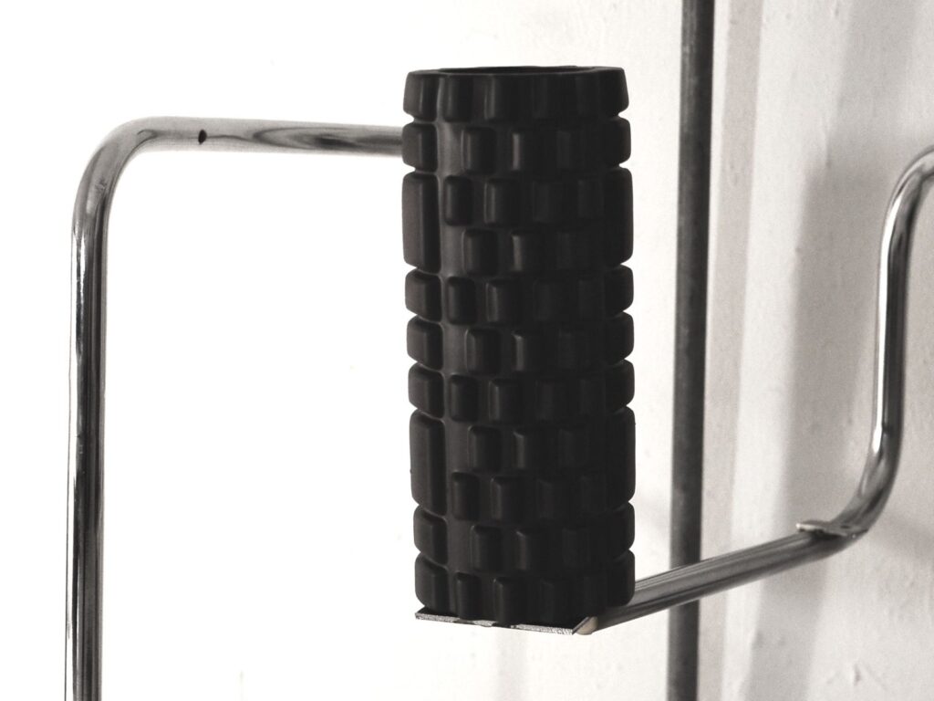 Foam roller for easing muscle soreness after a workout
